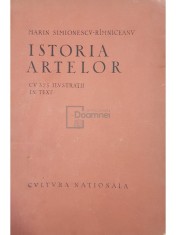 Marin Simionescu Rimniceanu - Istoria artelor (Editia: 1924) foto