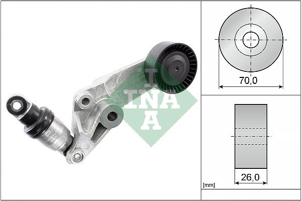 INA 534 0016 10 Intinzator curea, curea distributie
