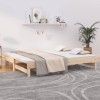 VidaXL Pat de zi extensibil, 2x(90x200) cm, lemn masiv de pin