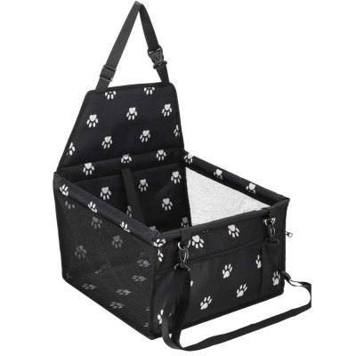 Geanta auto de transport animale de companie, caini si pisci, negru, 40x43x30cm Household NewTrend foto