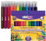 Set 12 carioci Strigo Jumbo, varf pensula 1-5.7 mm, pe baza de apa