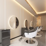 Consola de coafură consola de frizerie consola de cosmetică oglindă LED 70x70 PRO