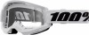 Ochelari cross/atv 100% Strata 2 Junior White, lentila transparenta, culoare ram... Cod Produs: MX_NEW 26013508PE