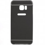 Husa Bumper Aluminiu Metalic&nbsp;Samsung Galaxy S6 Edge g925 Luxury Electroplacat Black&nbsp;