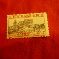 Timbru Tunisia - Colonie Franceza 1926 val. 10 fr. ,sarniera