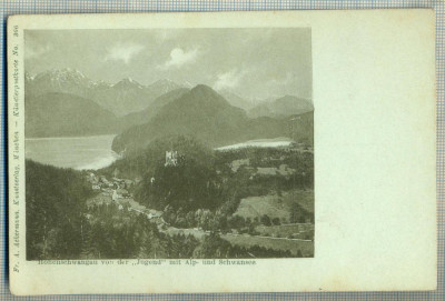 AD 438 C. P. VECHE-HOHENSCHWANGAU VON DER ,,JUGEND&amp;quot;MIT ALP- UND SCHWANSEE-GERM. foto