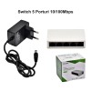 Switch Pix-Link LV-SV05, 5 Porturi, 10/100Mbps, Retea LAN, Plug &amp; Play