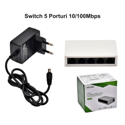 Switch 5 Porturi 10/100Mbps Pix-Link / LV-SV05 foto