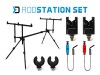 Set pentru pescuitul la crap clasic / feeder Delphin RodSTATION, 2 posturi