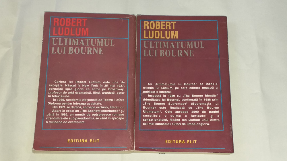 ROBERT LUDLUM - ULTIMATUMUL LUI BOURNE Vol.1.2. | arhiva Okazii.ro
