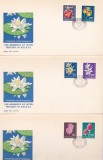 TSV# - PLICURI 1972 FDC LP 794 - FLORI MONUMENTE ALE NATURII PROTEJATE DE UNESCO