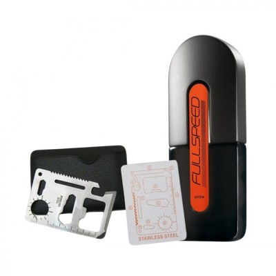 Set apa de toaleta Full Speed 75 ml si card multifunctional Dactylion, de supravietuire, otel inoxidabil foto