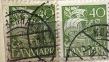 Timbre Danemarca Interbelica TMB1DK serie/lot de 2