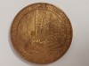 Medalie aviatie ,100 de ani de la nasterea savantului HENRY COANDA .Bronz placat cu aur .
