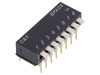 Comutator DIP-Switch C&amp;K BPA08B 8 sectiuni THT, 2 pozitii per sectiune, montare THT, terminale lipit