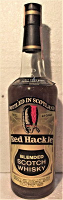 RED HACKLE BLENDED SCOTCH WHISKY, CL. 75 gr 43 ANII 50/60 foto