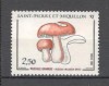 St.Pierre si Miquelon.1988 Ciuperci SS.49, Nestampilat