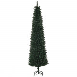 Brad de Craciun Artificial Inalt cu Baza Pliabila, 380 Ramuri, din PVC si Metal, de sarbatori, Verde HOMCOM | Aosom Romania