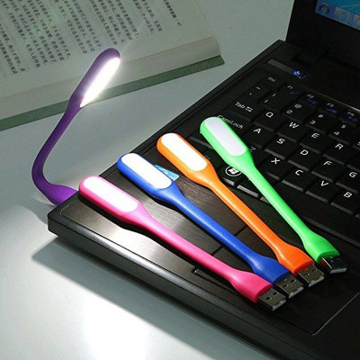 Lampa USB LED 1.2W, flexibila, 16 cm, alb rece, din silicon foto