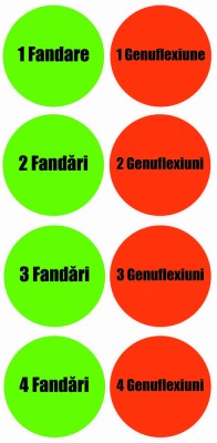 Autocolant Jocuri de Podea Fandari si Genuflexiuni foto