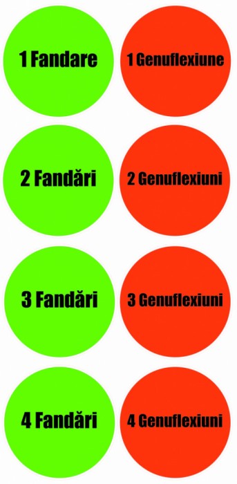 Autocolant Jocuri de Podea Fandari si Genuflexiuni