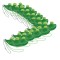 Set zece jucarii antistres IdeallStore&reg;, pastaie de mazare, tip breloc, 6.5 cm, verde