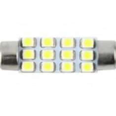 Bec Sofit 12 Led SMD 12V Culoare Rosu 85628 ( 11 x 39MM ) ( Set 2 Buc ) TCT-1403