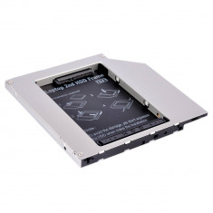Adaptor HDD/SSD Caddy OEM pentru unitati optice 12.7 mm SATA2 foto