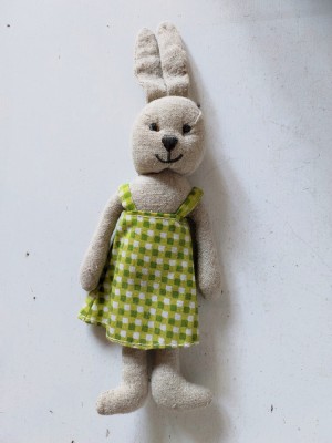 Iepuras, jucarie material textil, sau decor Pasti, 24cm foto