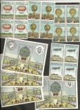 Central African Republic 1983 Zeppelins set+sheet x 4 MNH M.385