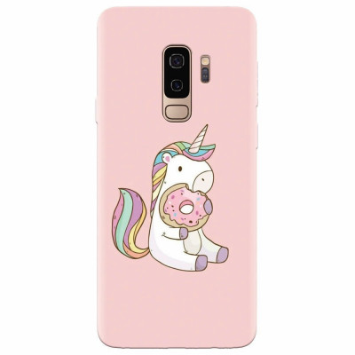 Husa silicon pentru Samsung S9 Plus, Unicorn Donuts foto