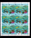 USA-viata marina-Corali-Bloc cu 20 timbre de 29 centi MNH