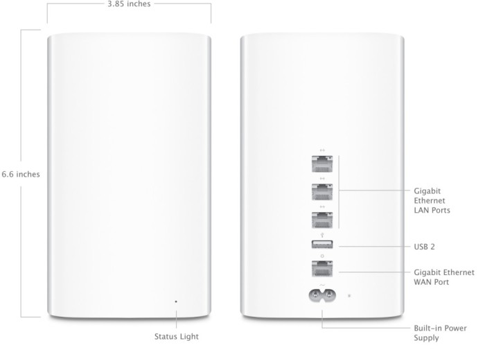 Apple Airport Extreme A1521 EMC 2703 Wireless Router Gigabit generatia 5