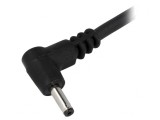 Cablu DC 5,5/1,7 &icirc;n unghi negru 1,5m, Bq Cable