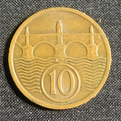 Moneda Cehoslovacia 10 haleri 1935