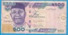 (1) BANCNOTA NIGERIA - 500 NAIRA 2012, PORTRET DR, NNAMDI AZIKIWE