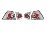 Set stopuri tuning VW GOLF 5 (1K), 10.2003-05.2009, model Hatchback, Taiwan, partea stanga+dreapta, transparent, argintiu; cu lampa interioara; cu lo, Rapid