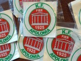 Sticker fotbal - KF APOLONIA FIER - ALBANIA (Diametrul 7 cm)