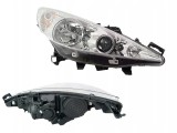 Far Peugeot 207 (W_) 05.2006-12.2013 Valeo partea Dreapta, tip bec H1+H7+H7 cu motoras, cu lumina viraje, far cu lupa,