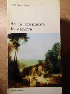 DE LA BRAMANTE LA CANOVA-GIULIO CARLO ARGAN-224070 foto