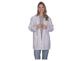 Halat ESD unisex alb XL - bumbac și fibre conductoare