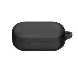 Cumpara ieftin Husa din silicon, THD, compatibila cu castile wireless OnePlus Buds V, carabina inclusa, neagra