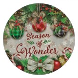 Platou Decorativ Season&amp;Wonder, Ornamente Crăciun, 40 cm, Multicolor, Plastic, Oem
