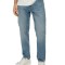 Blugi barbati Mauro cu talie medie, croiala Regular Fit, Tapered Leg, Albastru deschis, W33 L30