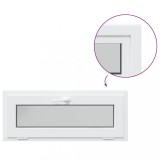 Cumpara ieftin Fereastra de subsol &bdquo;RISOR&rdquo; 100x40 cm inclinat 3 geam alb