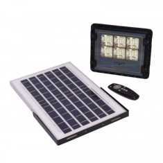 Proiector LEDuri 50W Panou Solar Telecomanda Senzor IP65 18D042 XXM foto
