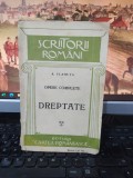 A. Vlahuță, Opere complete. Dreptate, editura Cartea Rom&acirc;nească, circa 1930 190