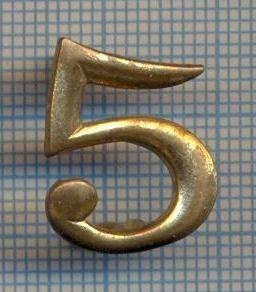 AX 88 INSIGNA MILITARA -NR:,,5&amp;quot;-PENTRU EPOLET, INDICA NUMARUL REGIMENTULUI foto