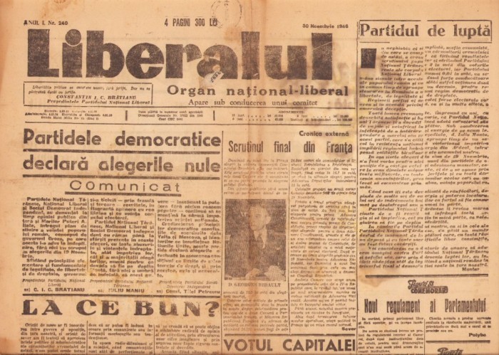 Z133 Liberalul, 240/1946
