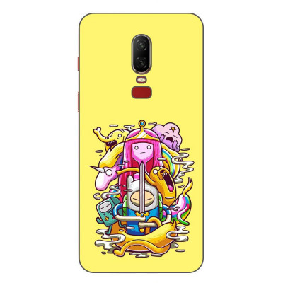 Husa compatibila cu OnePlus 6 Silicon Gel Tpu Model Adventure Time Poster foto